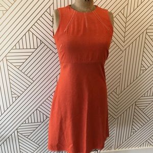 Lemon Twist Orange Mini Dress, M